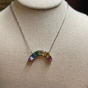 Origami Owl Rainbow Baguette “Hope” necklace
